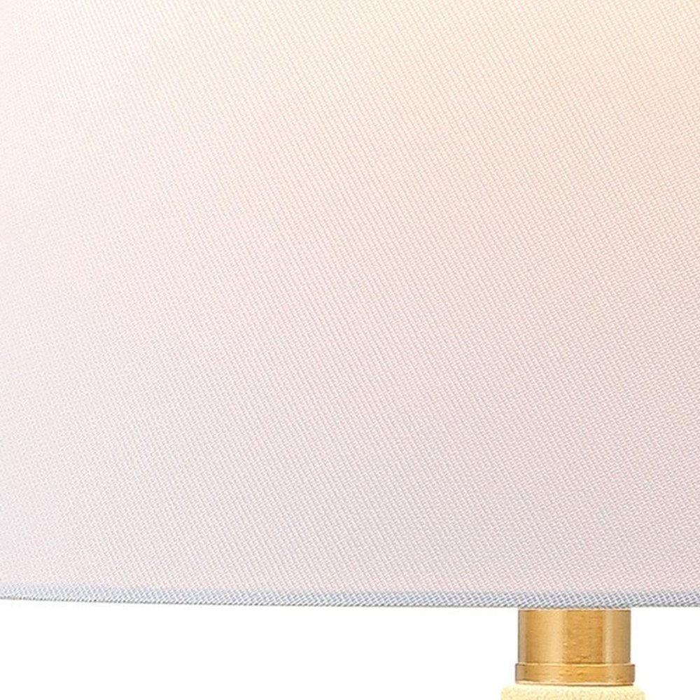Set of Two 18" Clear Novelty Table Lamps LED With Cone Shades
