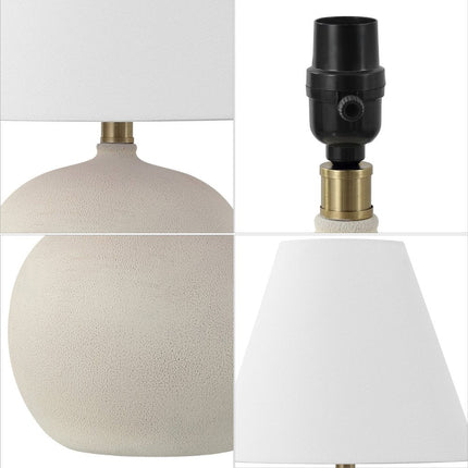 Set of Two 18" Clear Novelty Table Lamps With Cone Shades HomeRoots