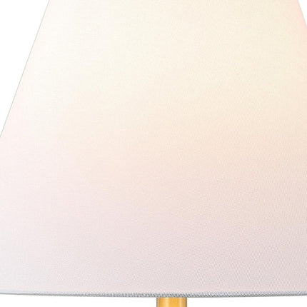 Set of Two 25" Cream Table Lamps With Cone Shades HomeRoots