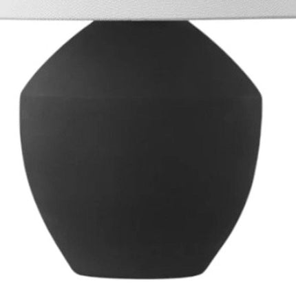 Set of Two 21" Clear Novelty Table Lamps With Empire Shades HomeRoots