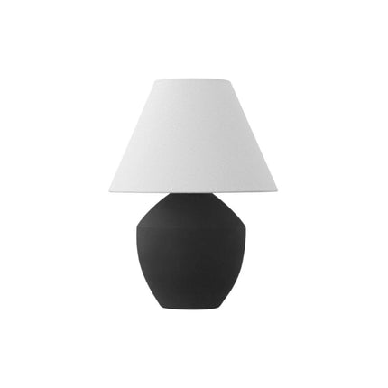 Set of Two 21" Clear Novelty Table Lamps With Empire Shades HomeRoots