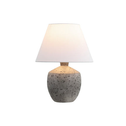 Set of Two 18" Gray Novelty Bedside Lamps With Empire Shades HomeRoots