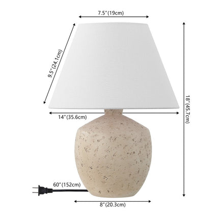 Set of Two 18" Clear Novelty Table Lamps With Empire Shades HomeRoots