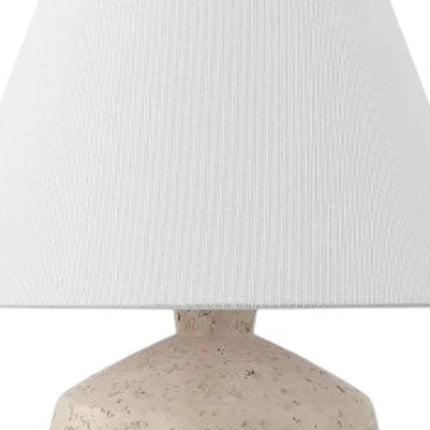 Set of Two 18" Clear Novelty Table Lamps With Empire Shades HomeRoots