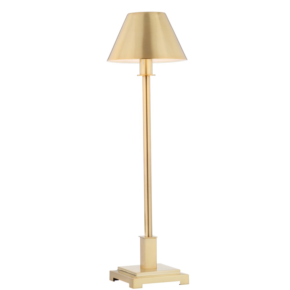 26" Gold Novelty Table Lamp LED With Drum Shade