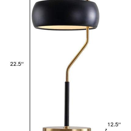 23" Gold Novelty Table Lamp LED With Globe Shade HomeRoots