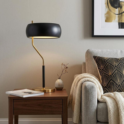 23" Gold Novelty Table Lamp LED With Globe Shade HomeRoots