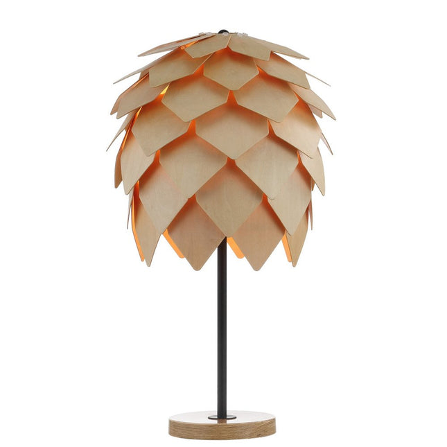 21" Natural And Black Novelty Table Lamp With Novelty Shade HomeRoots