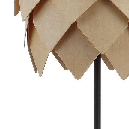 21" Natural And Black Novelty Table Lamp With Novelty Shade HomeRoots