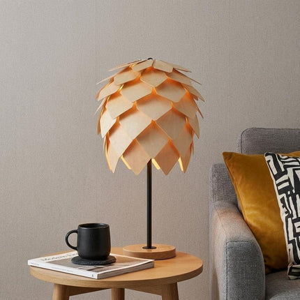 21" Natural And Black Novelty Table Lamp With Novelty Shade HomeRoots