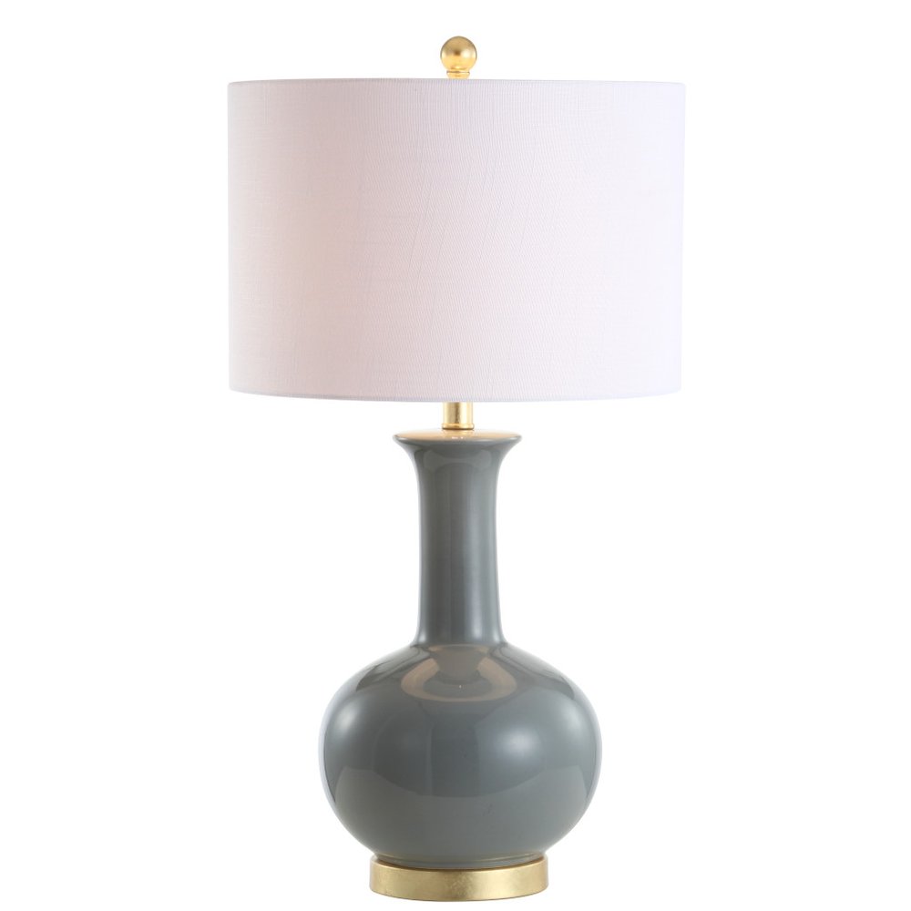 27" Gold Novelty Table Lamp LED With Globe Shade