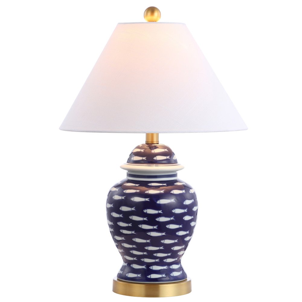 22" Gold Novelty Table Lamp LED With Globe Shade