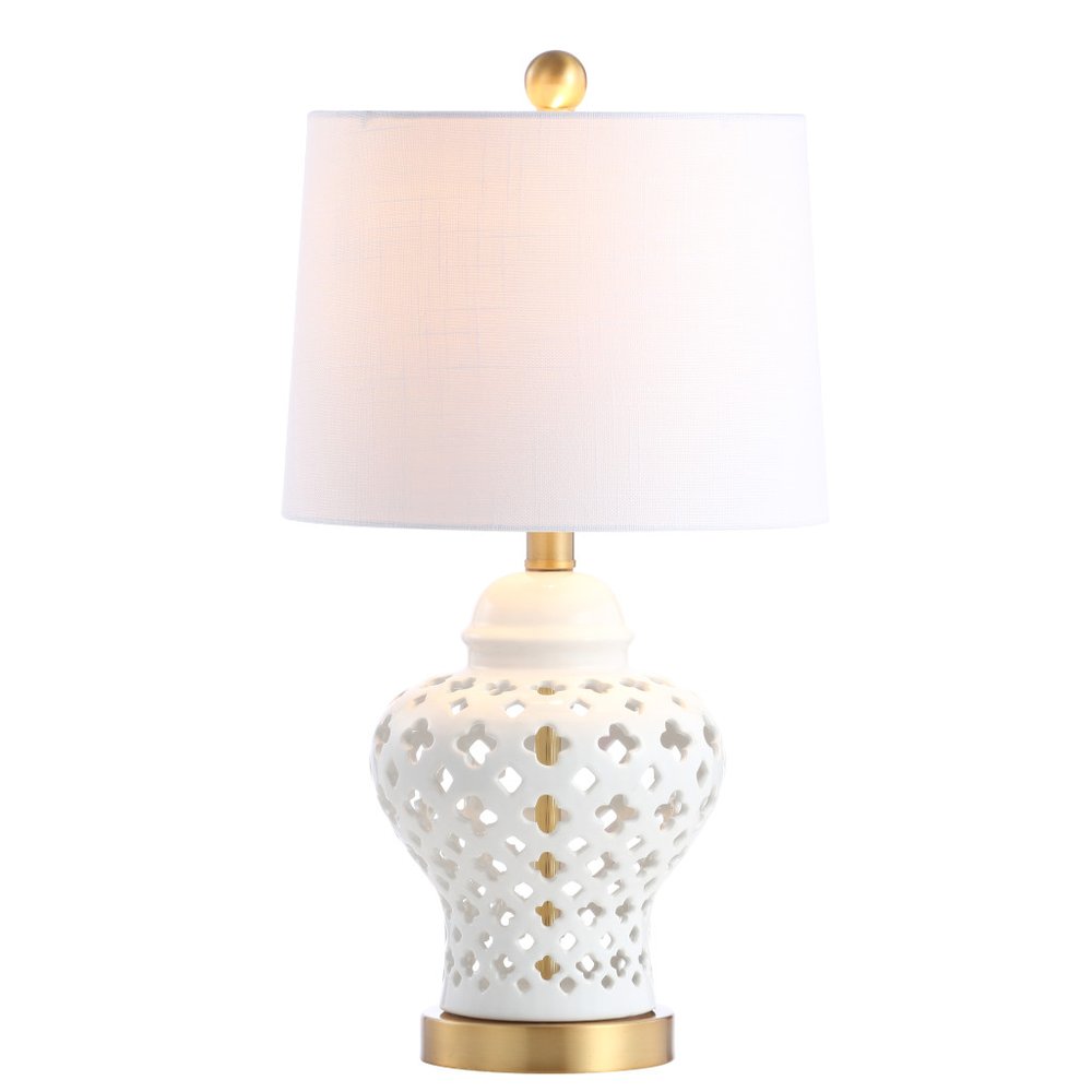 21" Gold Novelty Table Lamp LED With Globe Shade