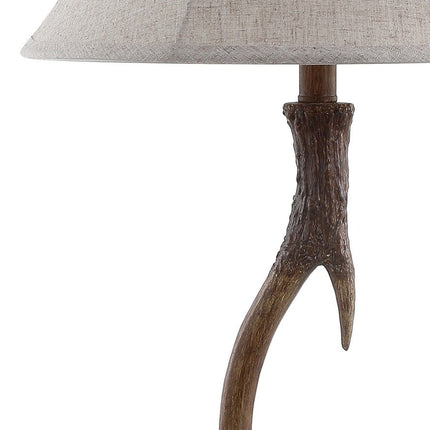 28" Brown Novelty Table Lamp With Globe Shade HomeRoots