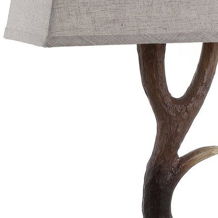 30" Brown And Clear Novelty Table Lamp With Shade HomeRoots