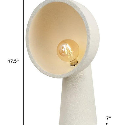 18" Clear Geometric Table Lamp With Globe Shade HomeRoots