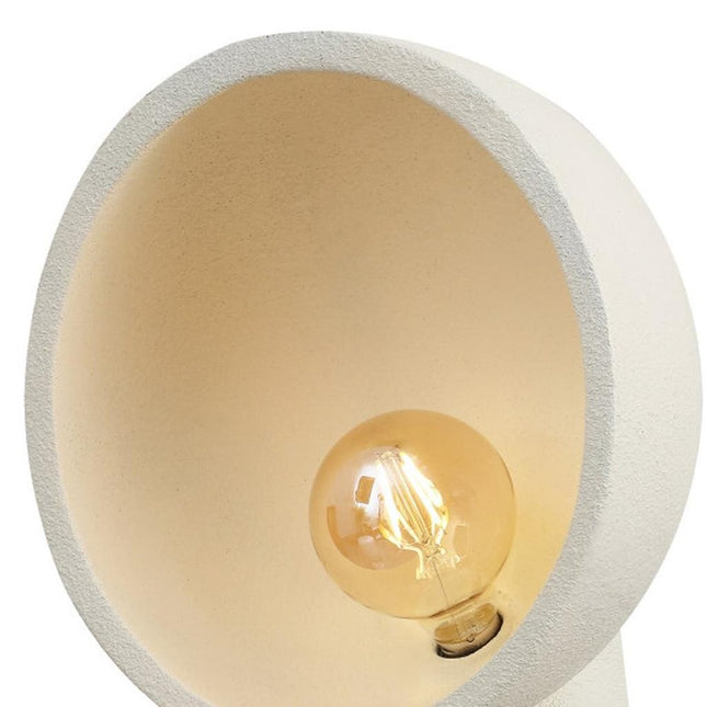 18" Clear Geometric Table Lamp With Globe Shade HomeRoots