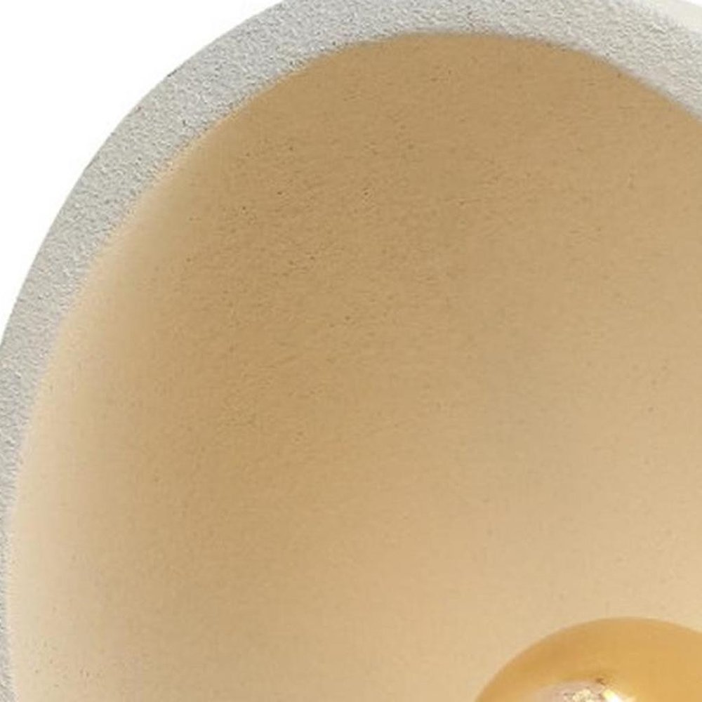 18" Clear Geometric Table Lamp LED With Globe Shade