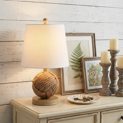18" Clear Novelty Table Lamp LED With Globe Shade HomeRoots