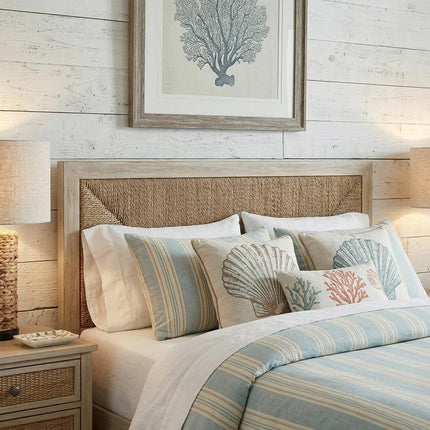 Set of Two 25" Natural And Black Bedside Lamps With Drum Shades HomeRoots
