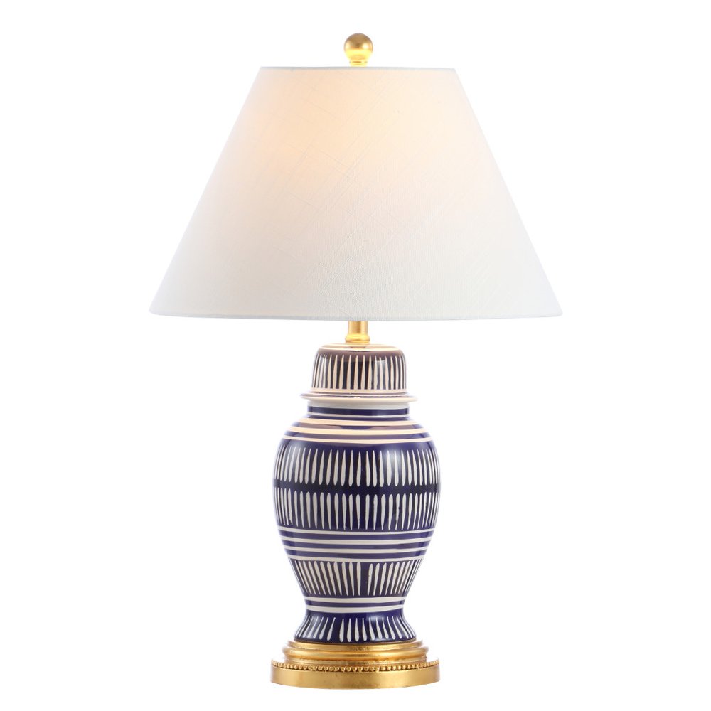 27" Gold Novelty Table Lamp LED With Empire Shade