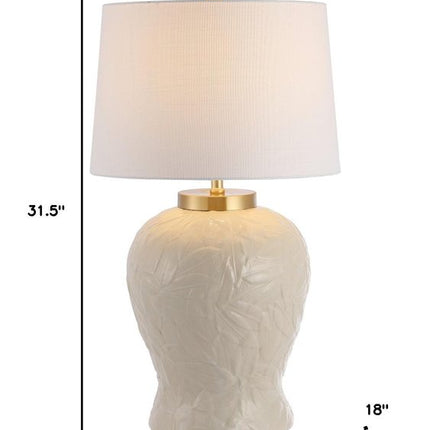 32" Clear Novelty Table Lamp LED With Empire Shade HomeRoots