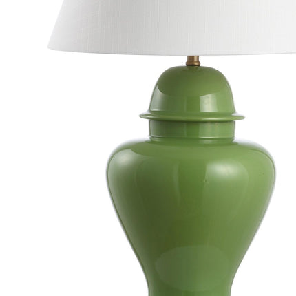 33" Green And Gold Urn Table Lamp With Empire Shade HomeRoots