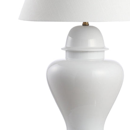 33" White And Gold Urn Table Lamp With Empire Shade HomeRoots