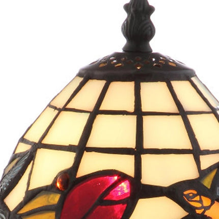 12" Bronze Birds Novelty Tiffany Lamp With Bell Shade HomeRoots