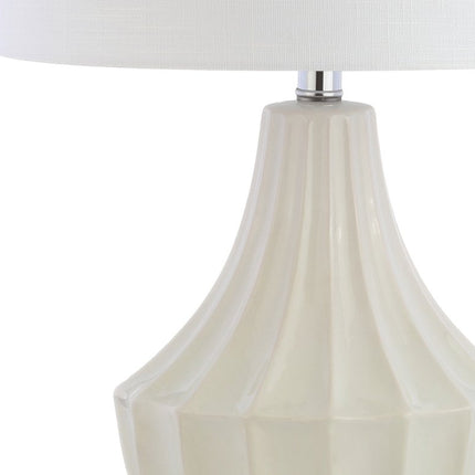 25" Clear Novelty Table Lamp With Drum Shade