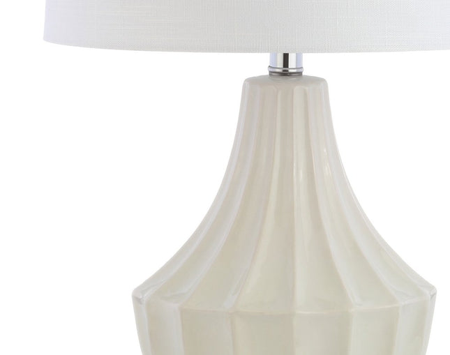 25" Clear Novelty Table Lamp With Drum Shade HomeRoots