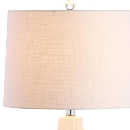 25" Clear Novelty Table Lamp With Drum Shade HomeRoots