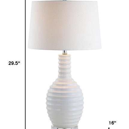 30" Clear Novelty Table Lamp LED With Globe Shade HomeRoots