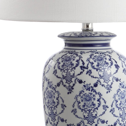 26" White Novelty Table Lamp With Globe Shade HomeRoots