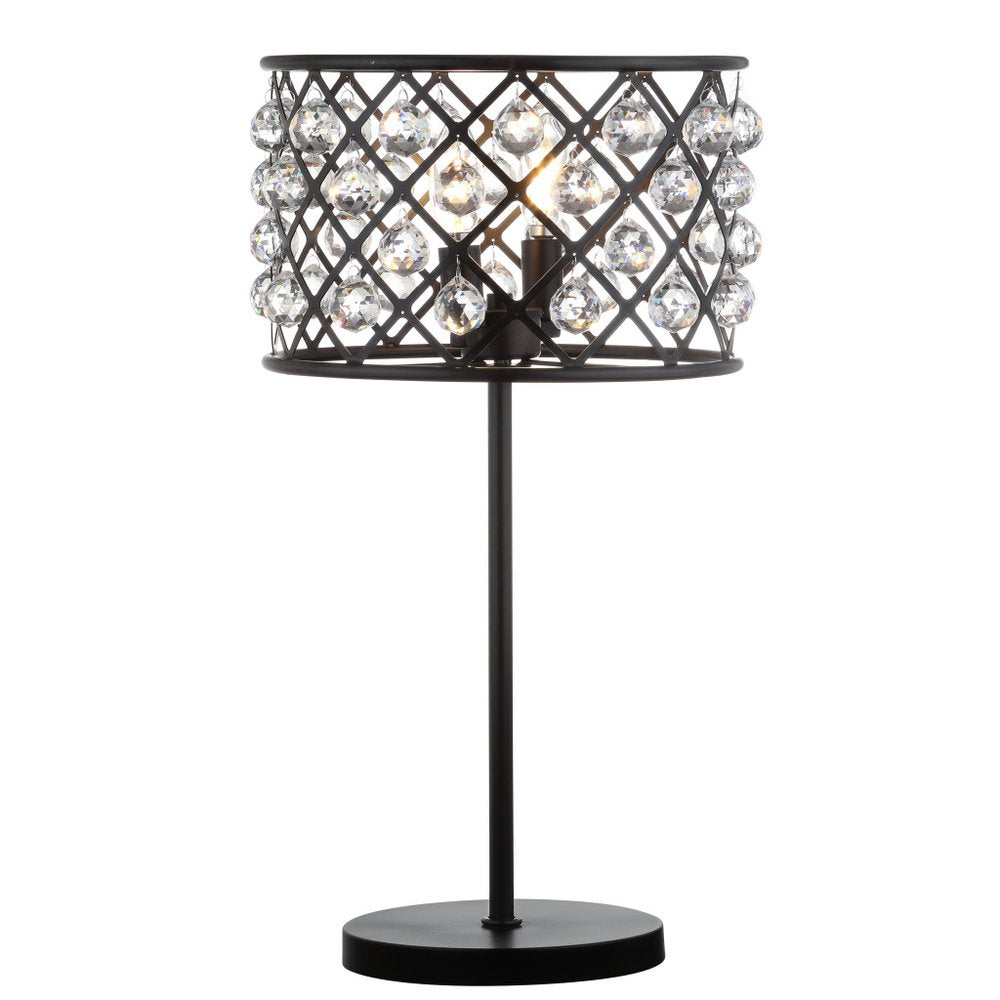 23" Antiqued Bronze Novelty Table Lamp LED With Globe Shade