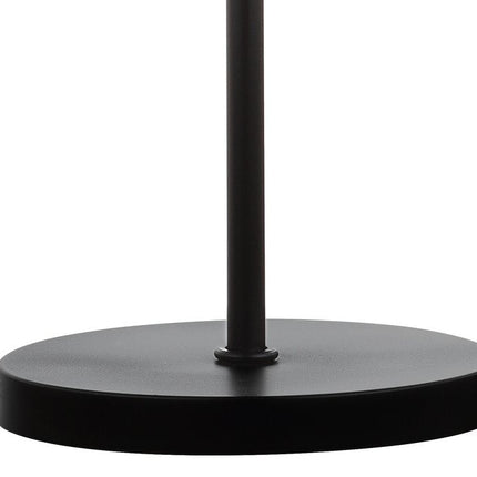 23" Antiqued Bronze Geometric Table Lamp With Drum Shade HomeRoots
