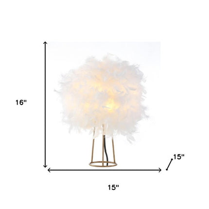 16" Gold Novelty Table Lamp
