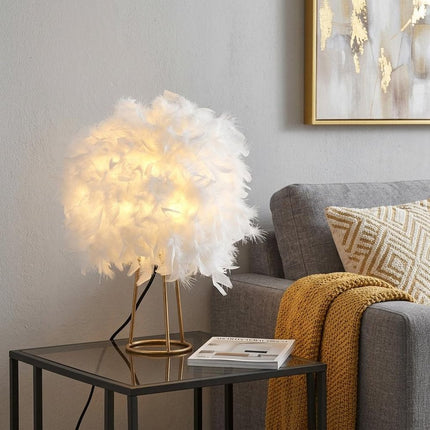 16" Gold Novelty Table Lamp LED HomeRoots