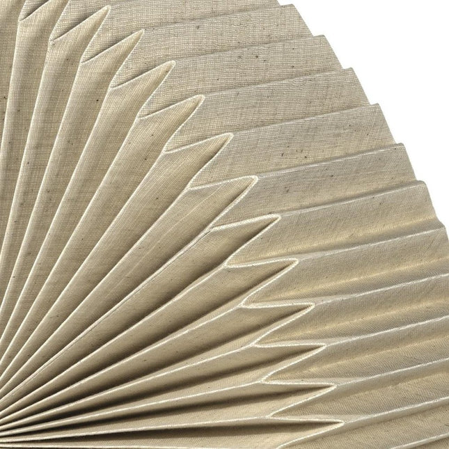 11" Natural Geometric Table Lamp With Novelty Shade
