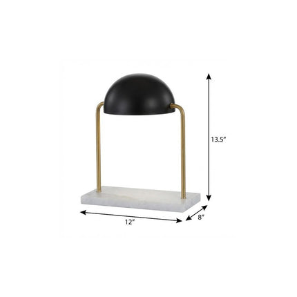 14" White Novelty Table Lamp With Novelty Shade HomeRoots