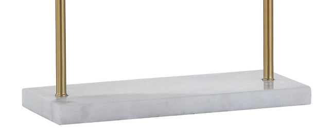 14" White Novelty Table Lamp With Novelty Shade HomeRoots