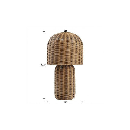 23" Clear Round Table Lamp With Globe Shade HomeRoots
