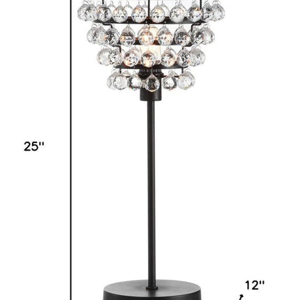 25" Bronze Lantern Table Lamp With Drum HomeRoots