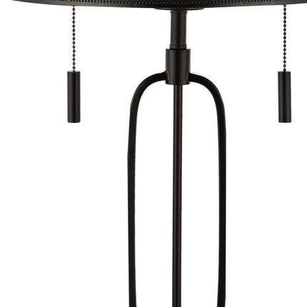 27" Antiqued Bronze Novelty Table Lamp With Drum Shade HomeRoots