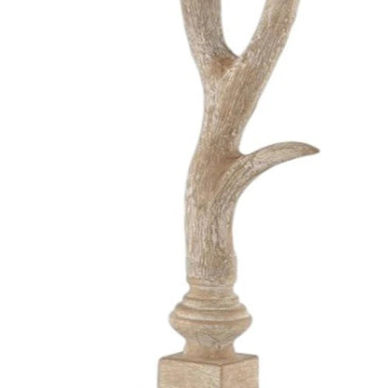 30" Clear Antlers Table Lamp With Shade HomeRoots