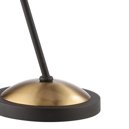 22" Black Table Lamp LED With Bell Shade HomeRoots