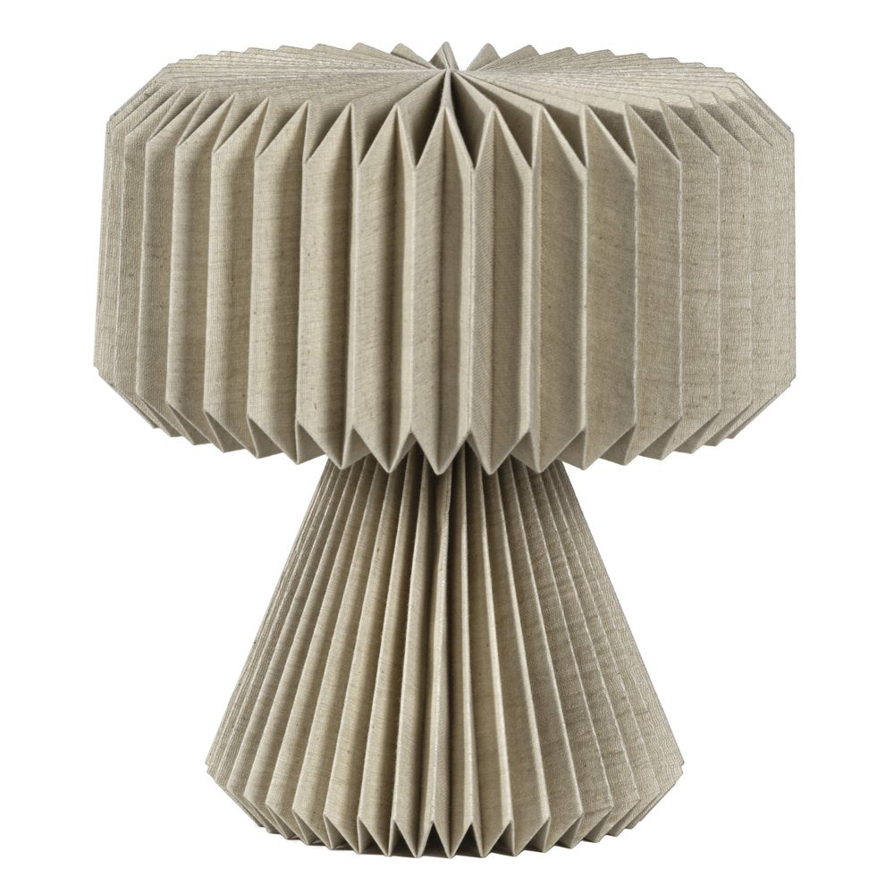 13" Clear Geometric Table Lamp LED With Cylinder Shade