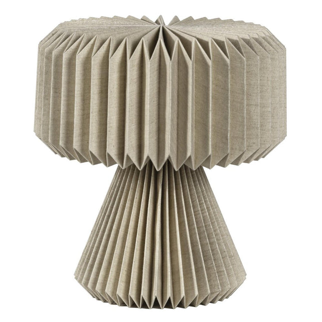 13" Natural Geometric Bedside Lamp With Cylinder Shade HomeRoots