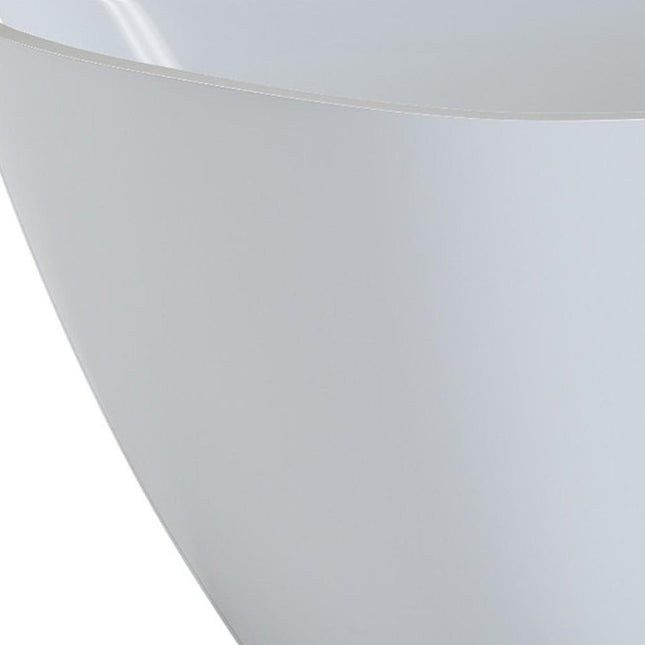 59" White Acrylic Oval Bath Tub HomeRoots
