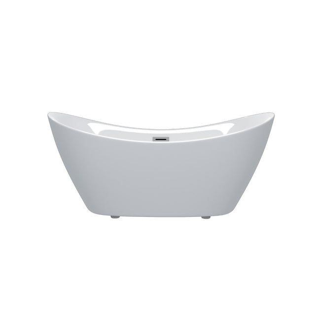 59" White Acrylic Oval Bath Tub HomeRoots